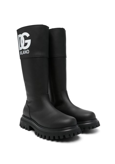 Stivali con stampa logo DOLCE & GABBANA KIDS | D11299 AJ95480999